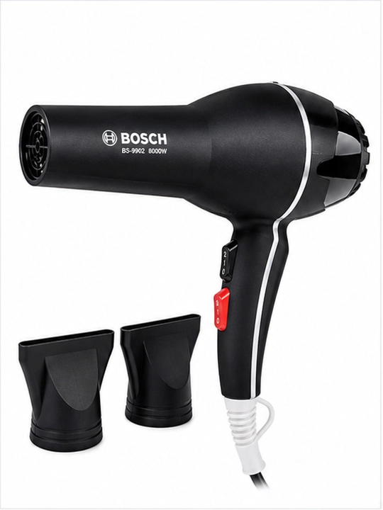 BOSCH BS-9902 soch quritgichi, 8000 Vt, ionizatsiya, AC motor, professional fen