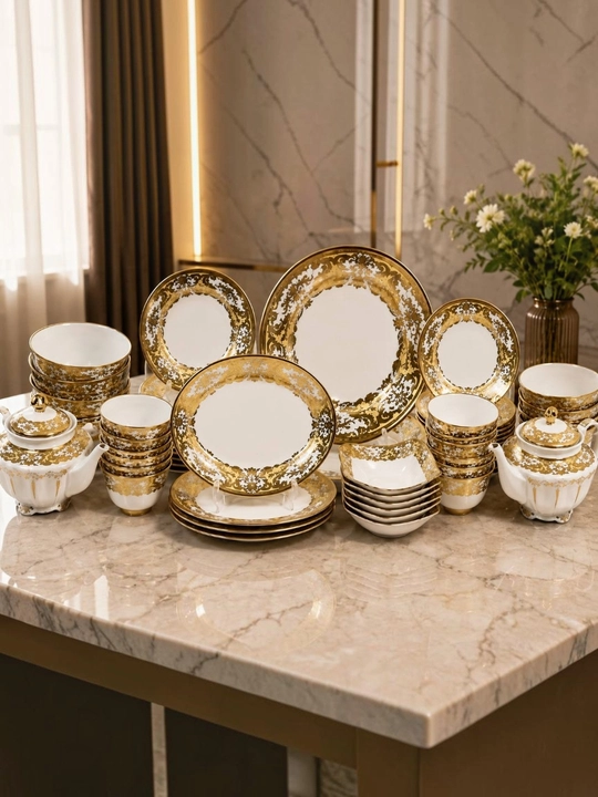 Oshxona idishlari, dasturxon to‘plami, sovg‘alik idishlar, Gold idishla - 