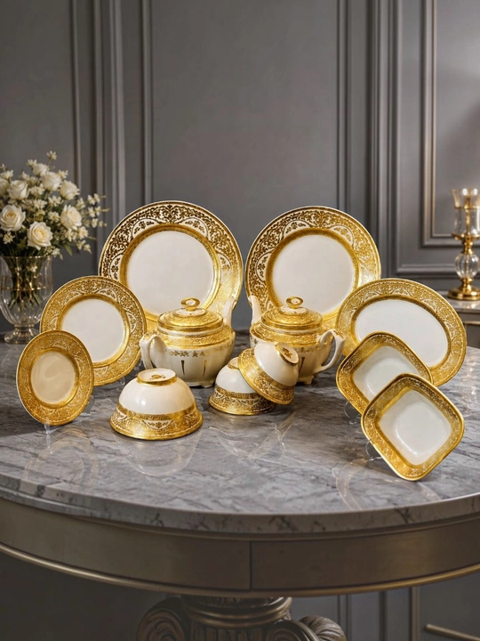 Oshxona idishlari, dasturxon to‘plami, sovg‘alik idishlar, Gold idishla - 