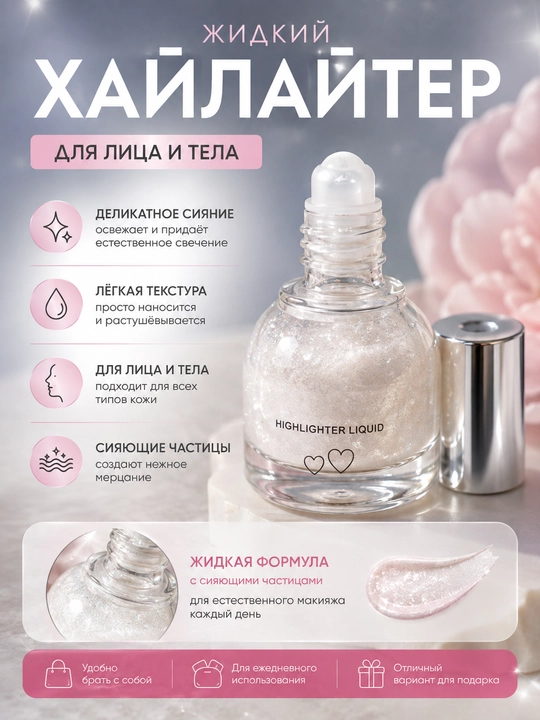 Suyuq xaylayter, yuz, tana va ko‘z uchun xaylayter