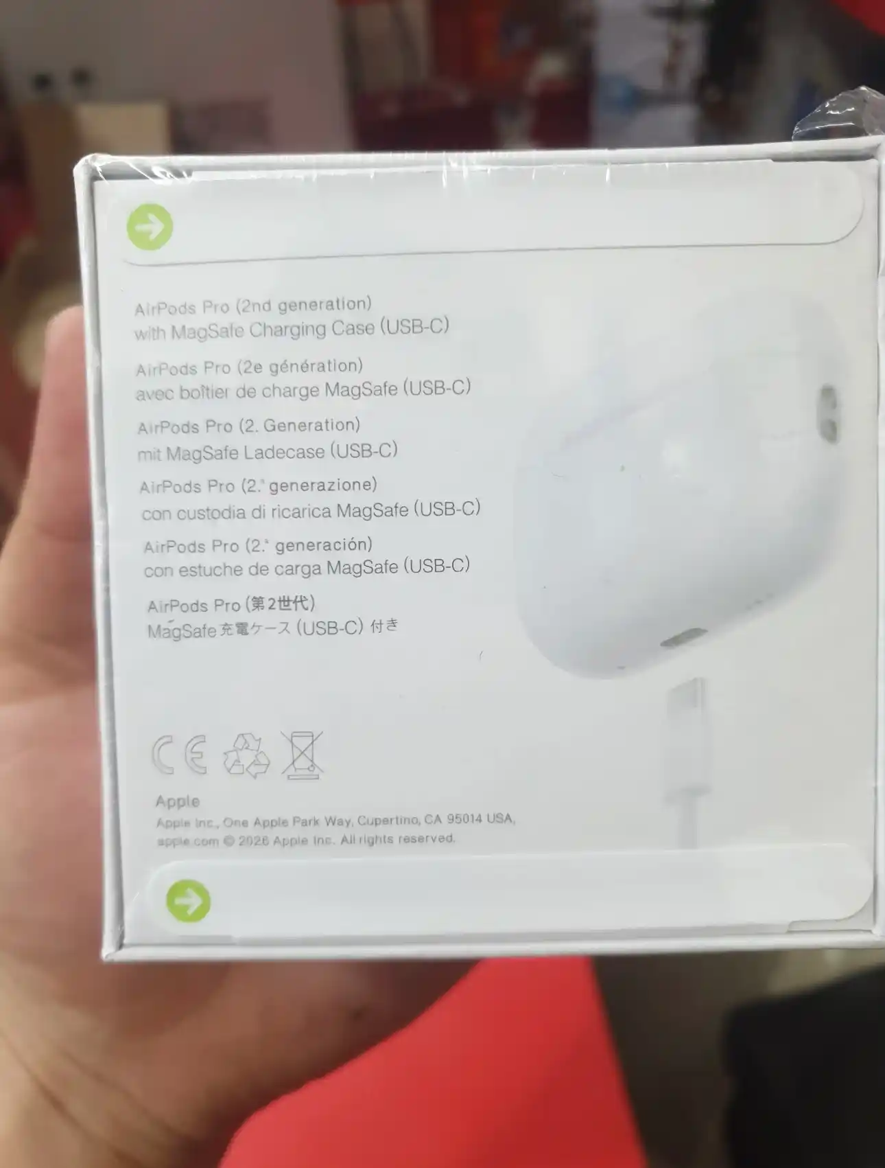 Simsiz quloqchinlar Pods Pro 2/Pods Pro 3 sensorli, iPhone va Android uchun naushnik