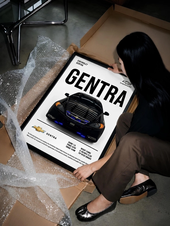 Постер Chevrolet Gentra — стильный декор для настоящих ценителей автомобилей