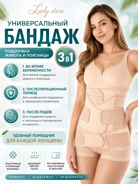 Бандаж для беременности и послеродового периода — поддержка спины и подтяжка живота - 