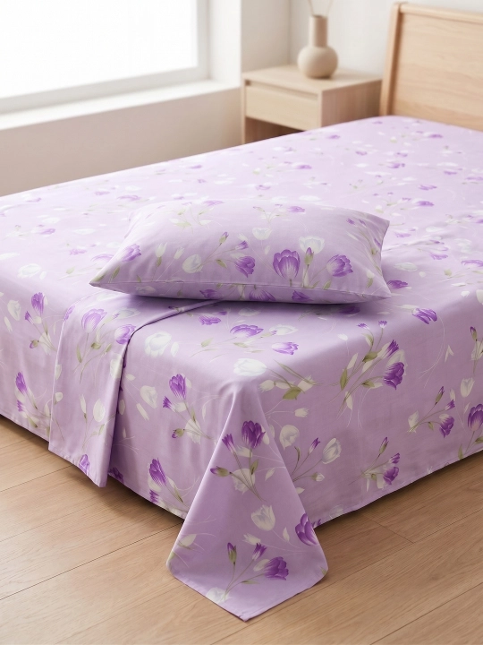 Choyshablar to'plami: choyshab + yostiqjild, super satin, 100% paxta - 