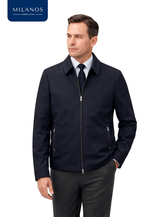 Erkaklar vetrovkasi MILANOS 8702 bahorgi va kuzgi klassik windbreaker kurtka
