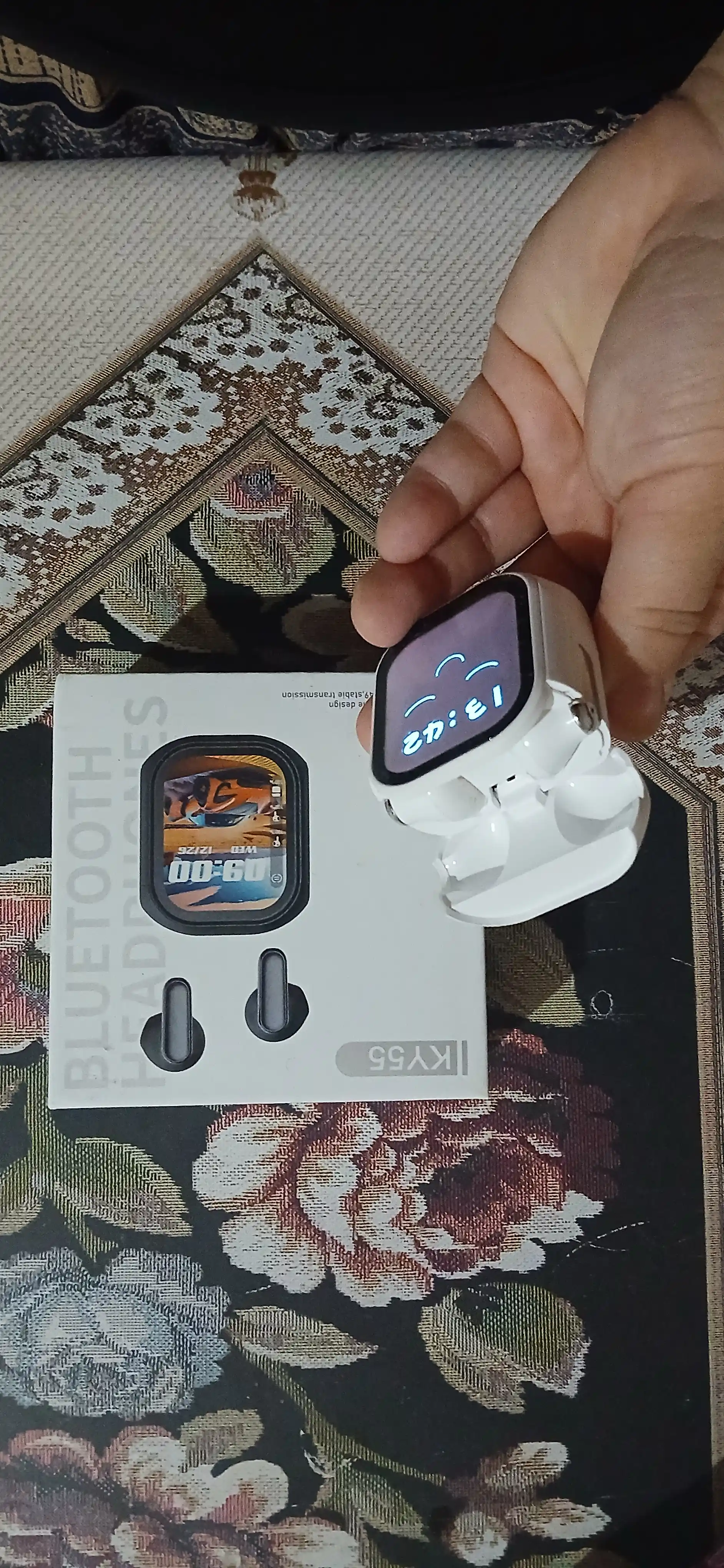 Наушники KY 55 с шумоподавлением ANC, Bluetooth 5.4, управление через приложение