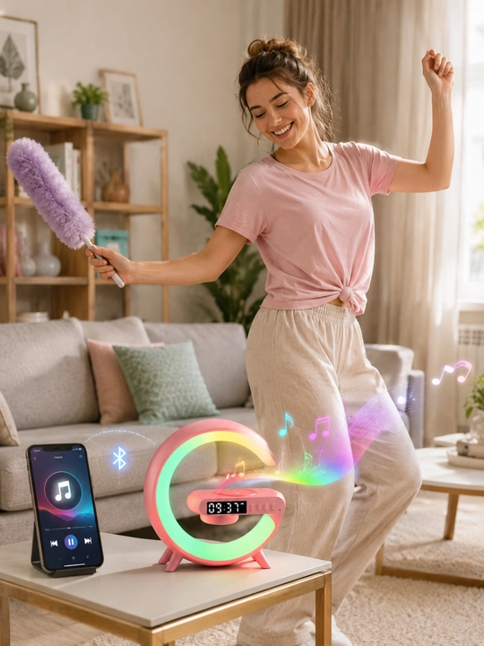 Bluetooth kolonka, elektron soat va RGB chiroqli signal