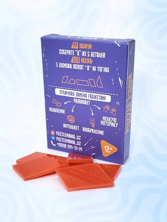 Tangram boshqotirma PUZZLE MANIA, bolalar va kattalar uchun stressga qarshi boshqotirma