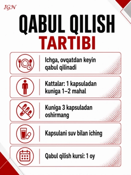 Klimak – Menopauza davrini yengil o'tkazish uchun, 30 kapsula
