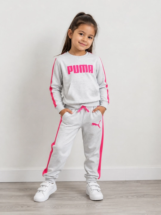 Bolalar uchun PUMA sport kostyumi, kofta va shim, 5-6-7 yosh, qiz va o‘g‘il bolaga - 