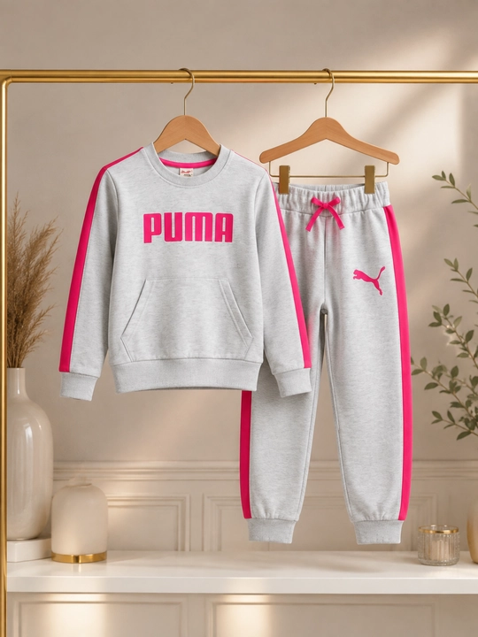 Bolalar uchun PUMA sport kostyumi, kofta va shim, 5-6-7 yosh, qiz va o‘g‘il bolaga