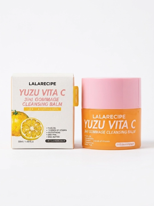 Lalarecipe Yuzu Vita 3in1 Gommage Cleansing 380 ml — yuzu moyi, niatsinamid, C vitamini