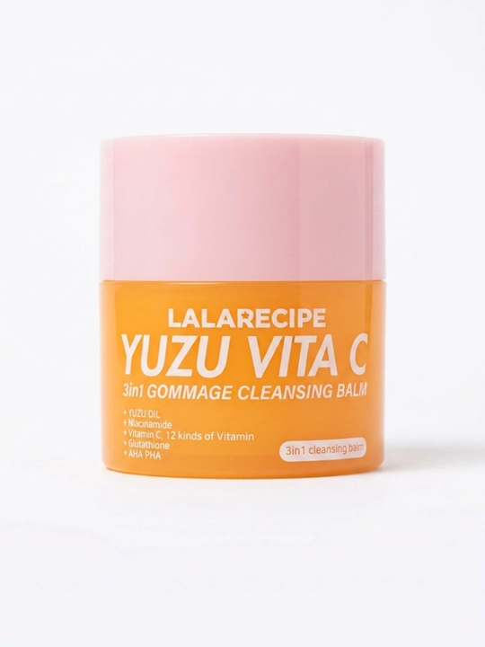 Lalarecipe Yuzu Vita 3in1 Gommage Cleansing 380 ml — yuzu moyi, niatsinamid, C vitamini