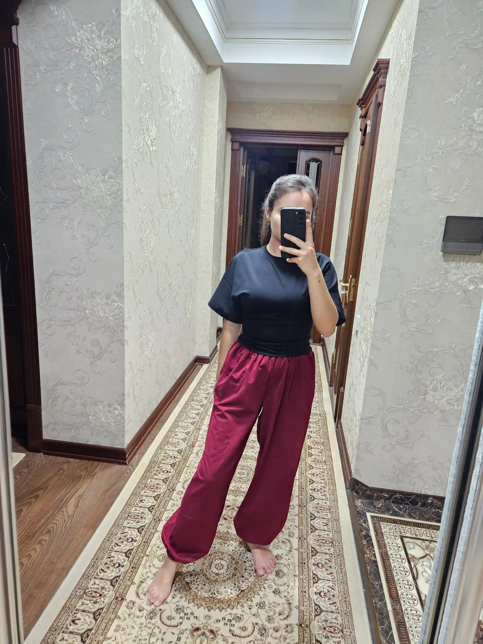 Ayollar sport jogger-sultonka, paxta, rezinkali, cho'ntakli, XS-XL