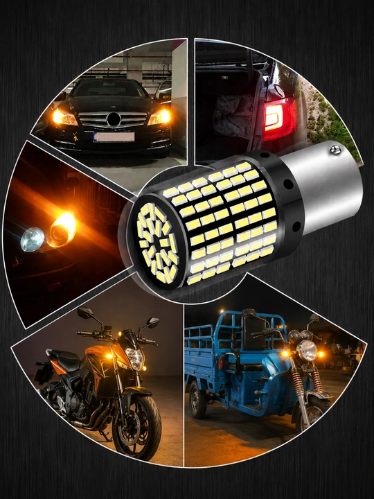 Mototsikl va skuter uchun LED signal lampasi 2 xil ulanish