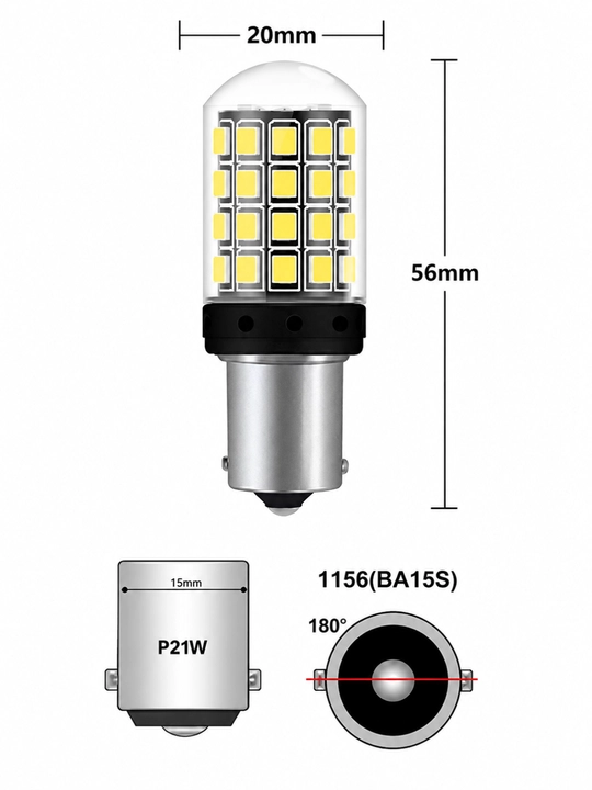 Mototsikl va skuter uchun LED signal lampasi 2 xil ulanish