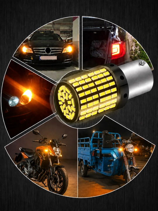Mototsikl va skuter uchun LED signal lampasi 2 xil ulanish