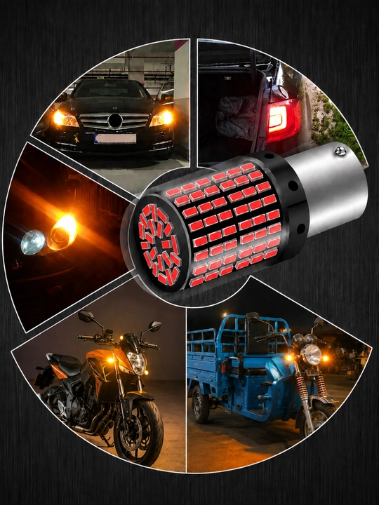 Mototsikl va skuter uchun LED signal lampasi 2 xil ulanish
