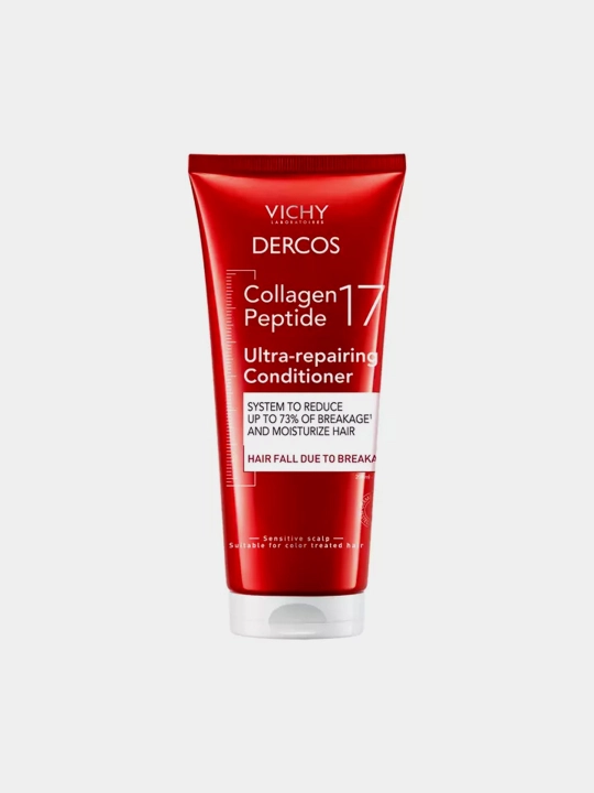 VICHY DERCOS KOLLAGEN SHIKASTLANGAN SOCHLARNI TIKLASH UCHUN KONDITSIONER 200 ML - 
