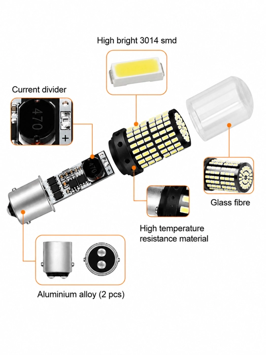Mototsikl va skuter uchun LED signal lampasi 2 xil ulanish