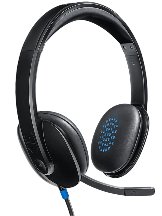 Наушники проводные Logitech H540 с микрофоном, USB-A, кабель 1,8 м