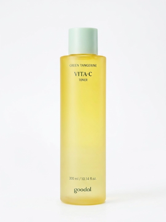 Goodal Green Tangerine Vita-C Toner 300 ml — mandarin ekstrakti va C vitamini boyitilgan
