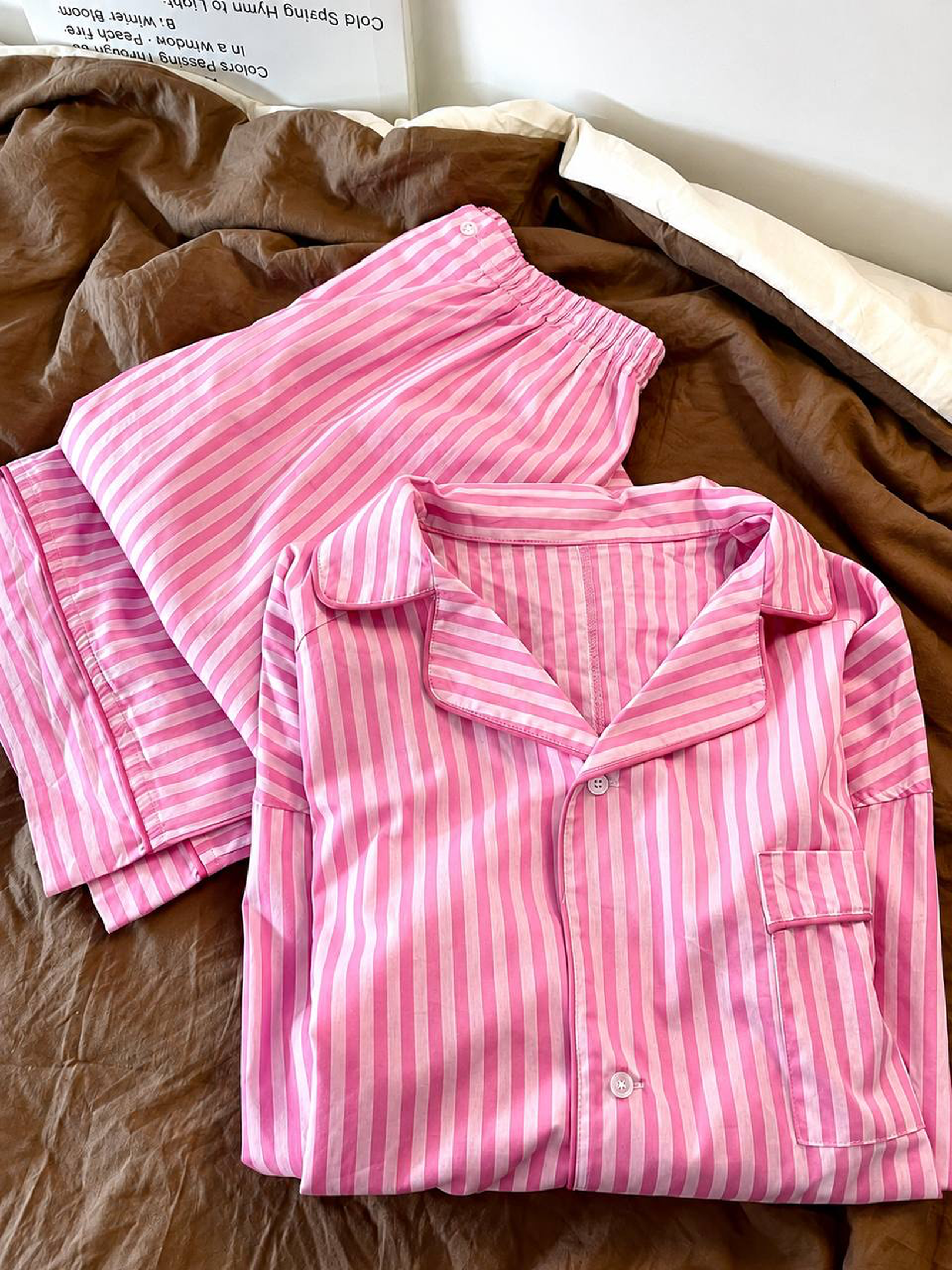 Ayollar uchun uzun yengli uzun shimli pijama – kuz, qish va bahor uchun