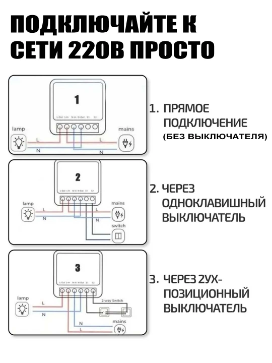 Simsiz o'chirg'ich va relelar, relening 6 xil turi, WiFisiz yoki WiFi/Alisa bilan