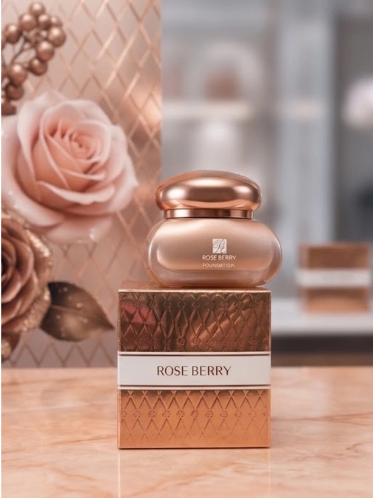 Rose Berry Foundation — Yuz uchun namlantiruvchi va tekislovchi tonal krem - 