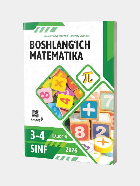 Бошланғич математика 3–4 синфлар учун мисол ва масалалар - 