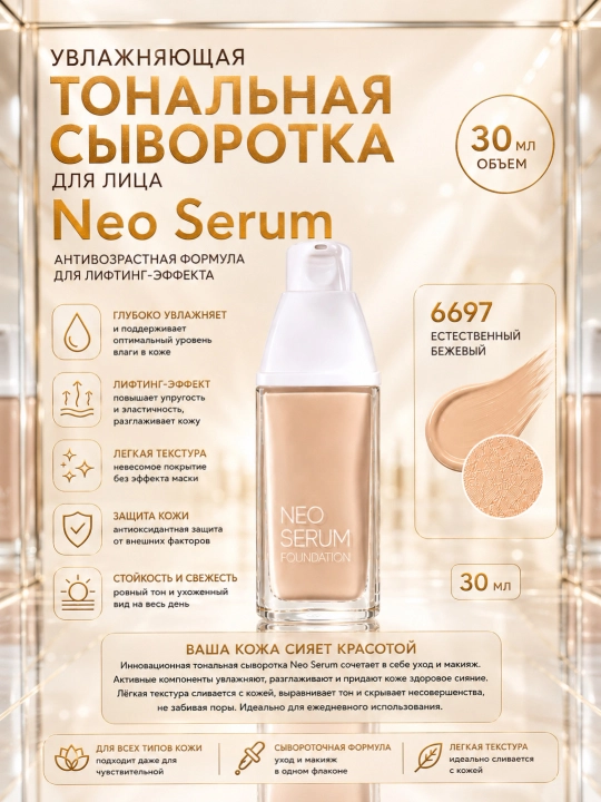 Тональный крем для лица, увлажняющий BB крем и сыворотка SPF15, от морщин и пятен, 30 мл - 