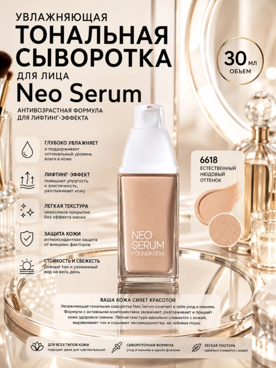 Тональный крем для лица, увлажняющий BB крем и сыворотка SPF15, от морщин и пятен, 30 мл - 