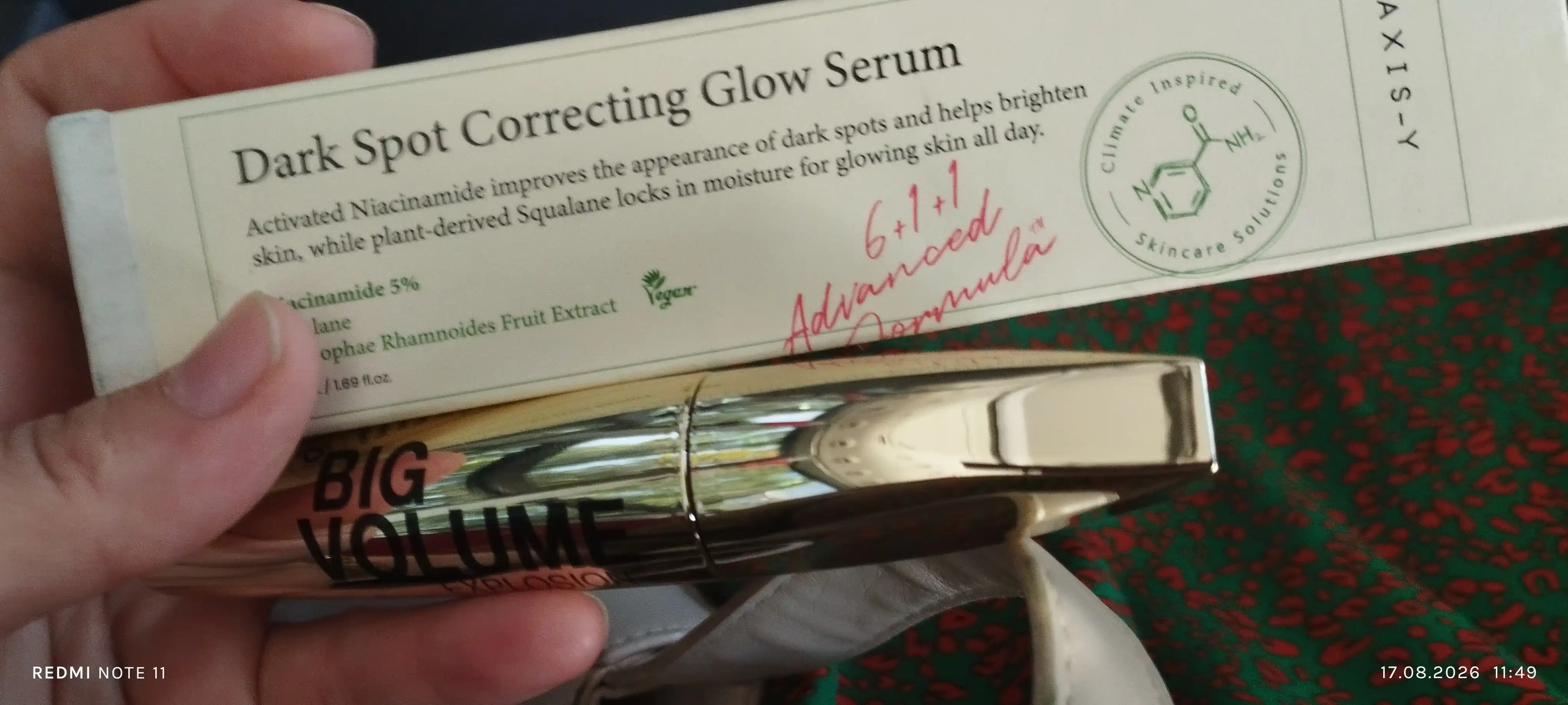 AXIS-Y Dark Spot Correcting Glow Serum pigment dog‘lariga qarshi serum