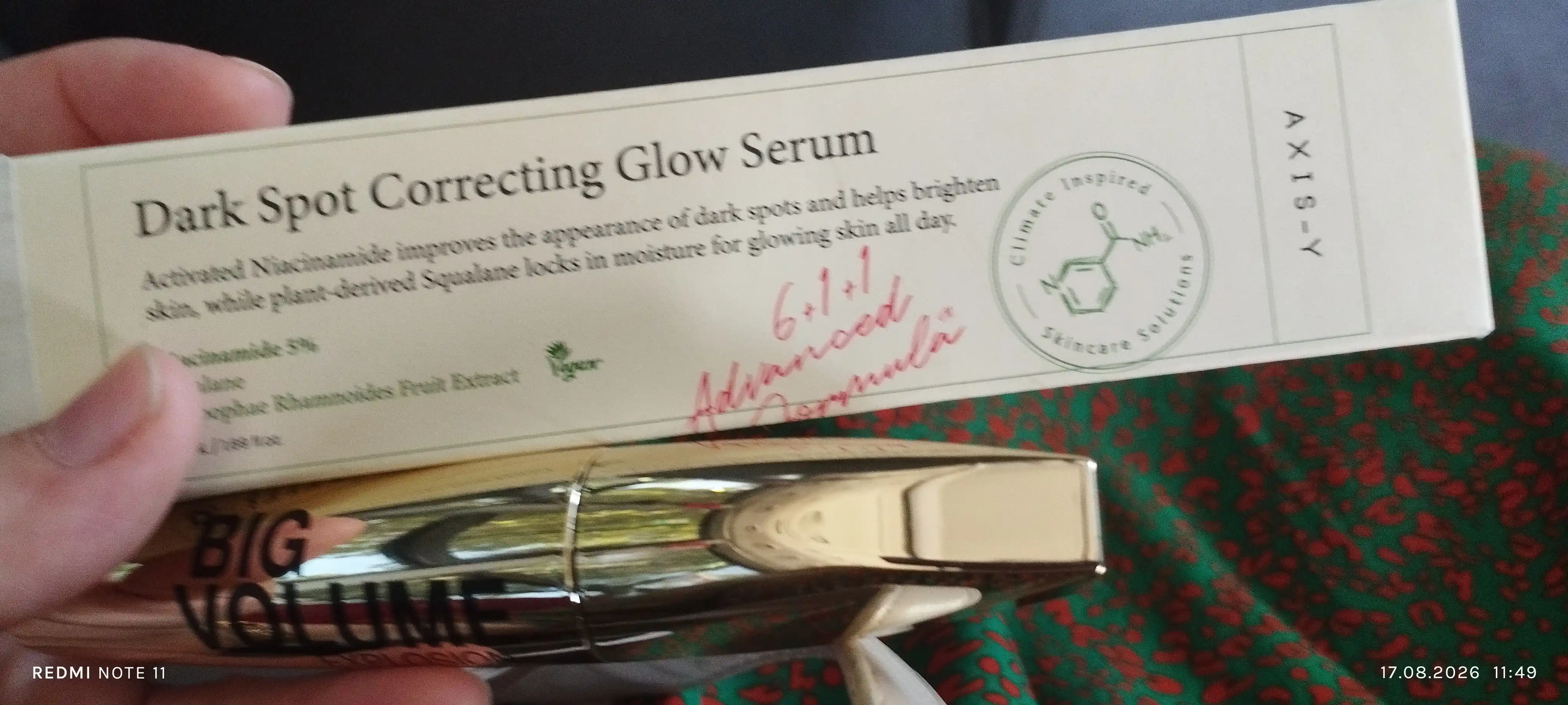 AXIS-Y Dark Spot Correcting Glow Serum pigment dog‘lariga qarshi serum