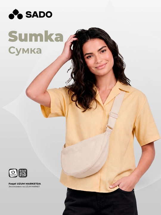 SADO Sling sumka, Krossbodi, Bananka - 