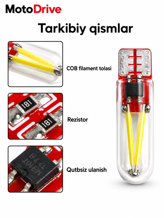 Avtomobil LED chirog‘i, gabarit uchun, LED, spiral DIOT
