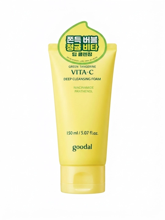 Goodal Green Tangerine Vita-C Deep Cleansing Foam (150 ml) mandarin ekstrakti, C vitamini - 
