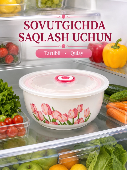 Набор керамических контейнеров, для хранения продуктов, с вакуумными крышками, 3 шт