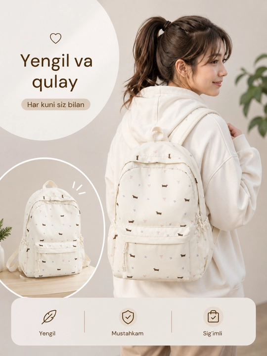 Qizlar va ayollar uchun ryukzak, qizlar uchun maktab formasi