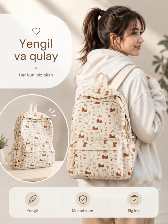 Qizlar va ayollar uchun ryukzak, qizlar uchun maktab formasi