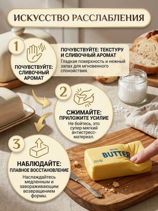 Антистресс-игрушка, дамплинг, пельмень, куб, манты с глазками, сквиш Сыр