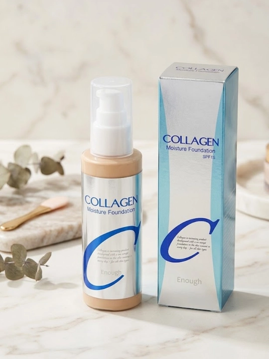 Yuz uchun kollagenli va namlantiruvchi tonal krem Enough Collagen SPF 15 - 