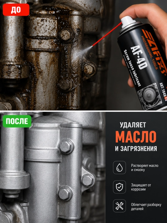 AF-40 — moy va zangni tozalash vositasi WD-40 ga ajoyib muqobil hatto undan ham yaxshiroq