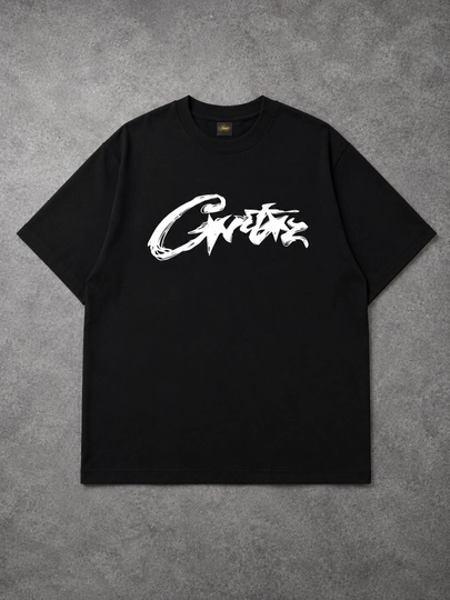 Corteiz Oversize Y2K Streetwear futbolkasi, 100% paxta, uniseks - 