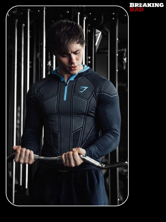 Gym Shark OnyxV1 спортивное худи, с капюшоном и молнией, для тренировок и повседневной носки