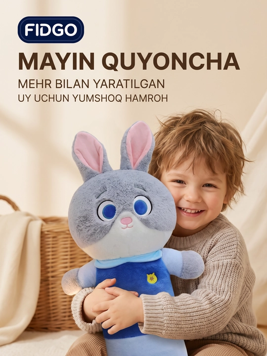 Mushuk Baton yumshoq yostiq-o‘yinchog‘i quchoqlash va uxlash uchun moljallangan antistress - 