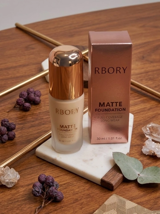 RBORY Matte Foundation — Matlashtiruvchi tonal krem 30 ml - 