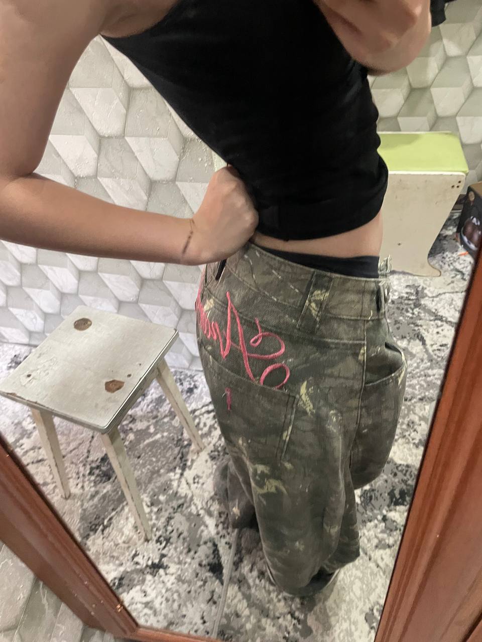 Jinsi baggy oversize Y2K