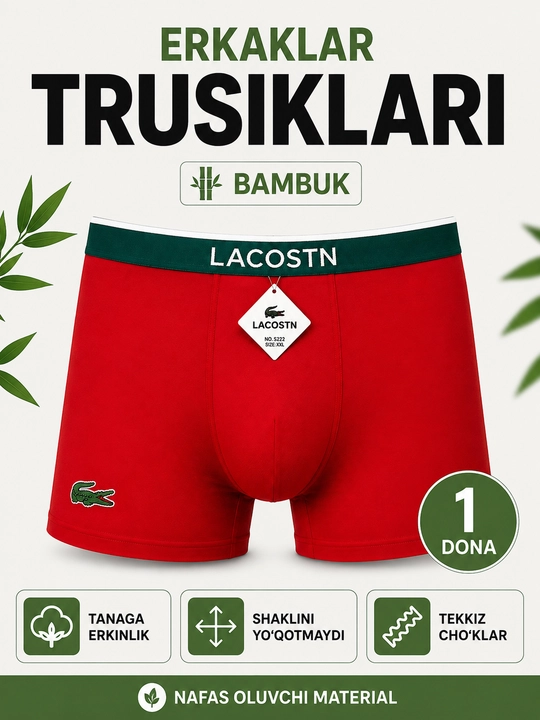 Erkaklar uchun ajoyib sovg‘a bo‘lgan 1 va 3 donalik bokschi sport trusiklari to‘plami - 