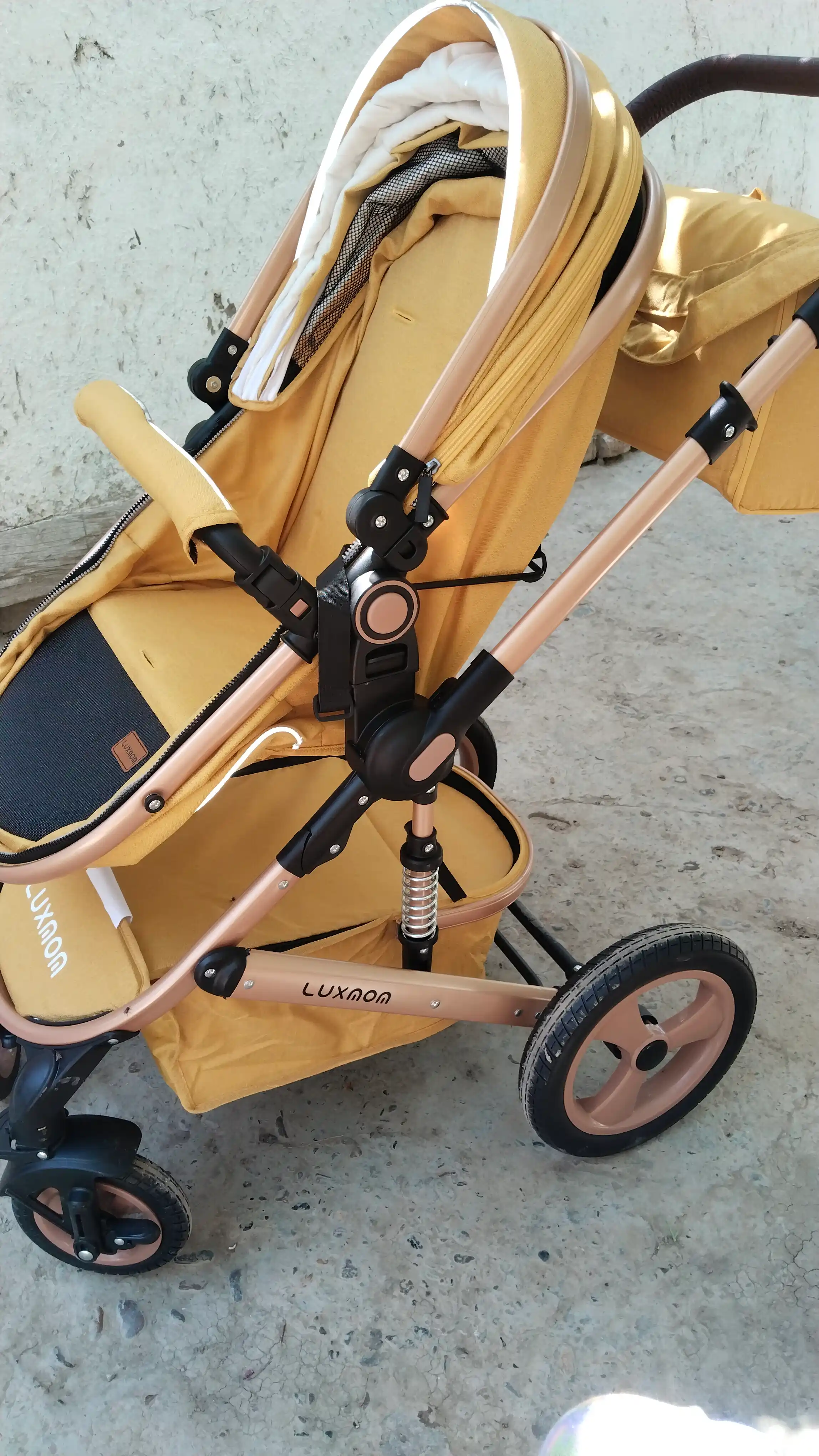 LUXMOM 518 2 tasi 1 da bolalar aravachasi, barcha mavsumiy transformer